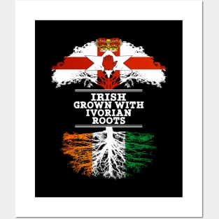 Northern Irish Grown With Ivorian Roots - Gift for Ivorian With Roots From Ivory Coast Posters and Art